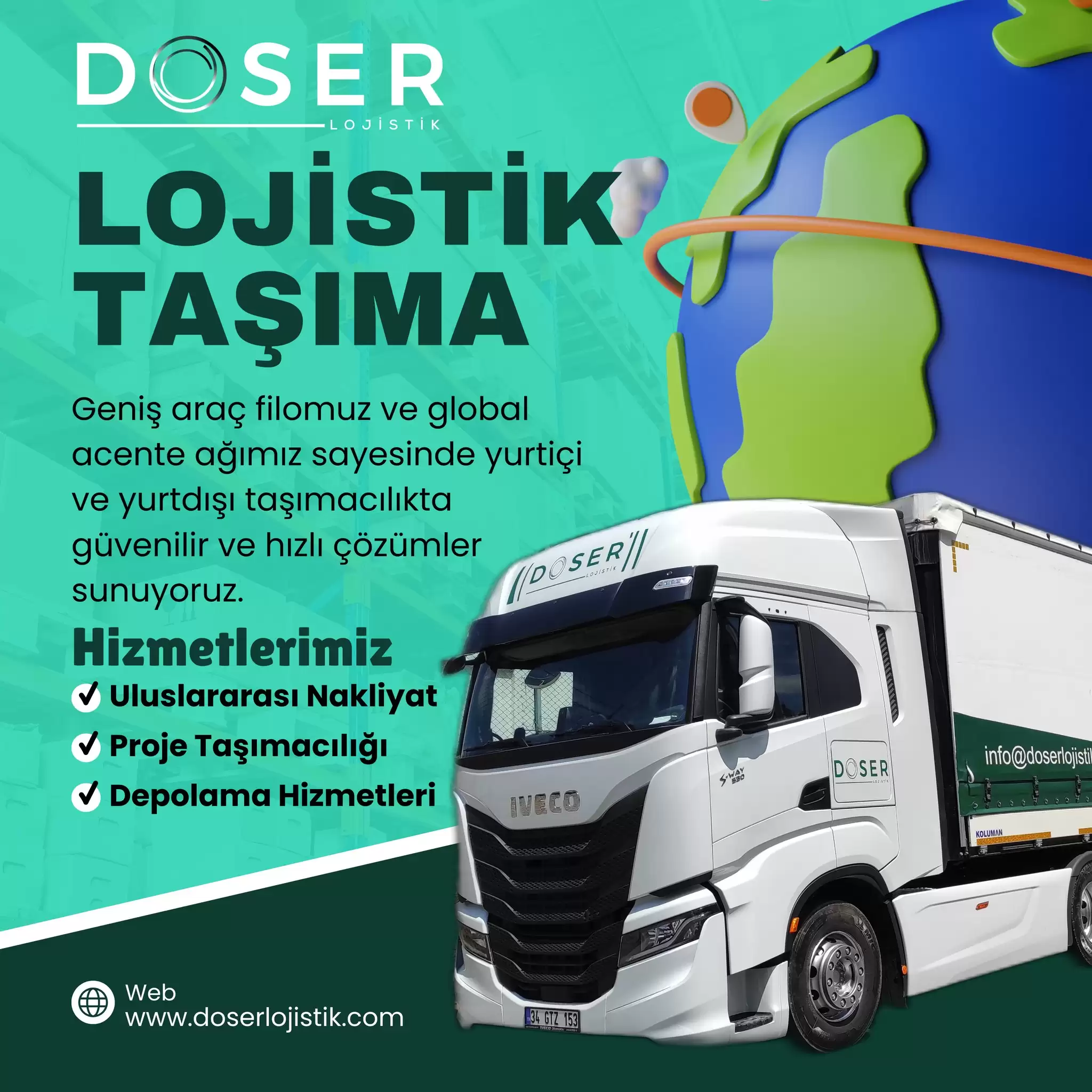 Doser Logistics: We Transport Your Cargoes with Reliable and Professional Logistics Solutions!